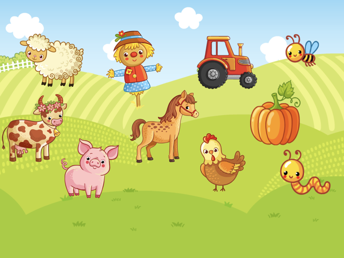 Funny Farm Toddler flashcards