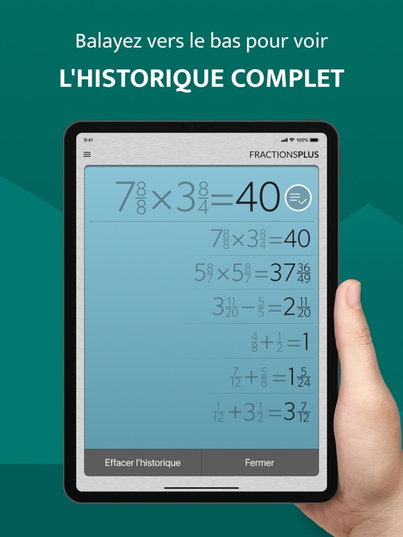 Screenshot #6 pour PRO Calculatrice de Fractions