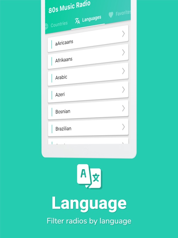 80s Radio Music iPad screenshot 4 - Music app