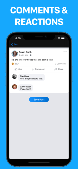 ‎Fake Posts Creator Capture d'écran