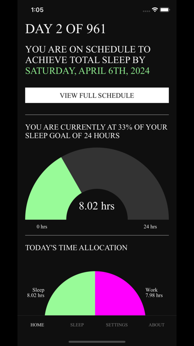 The Perfect Sleep App Screenshot