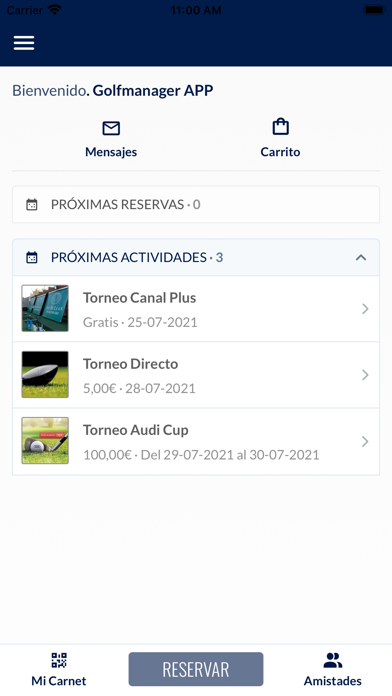 Golfmanager Screenshot