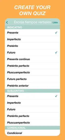 Game screenshot Spanish Verbs Quiz hack