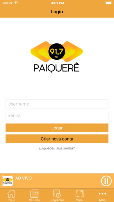 Paiquerê 91,7 Screenshot