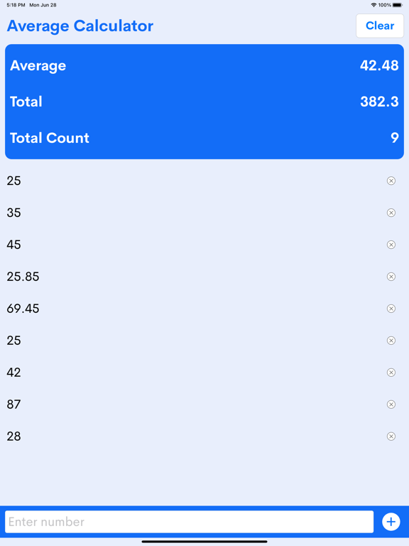 Screenshot #4 pour Quick Average Calculator
