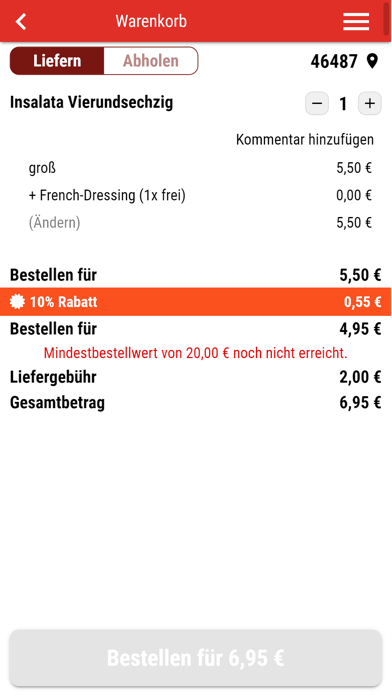 Pizzeria Jumbo Voerde Screenshot