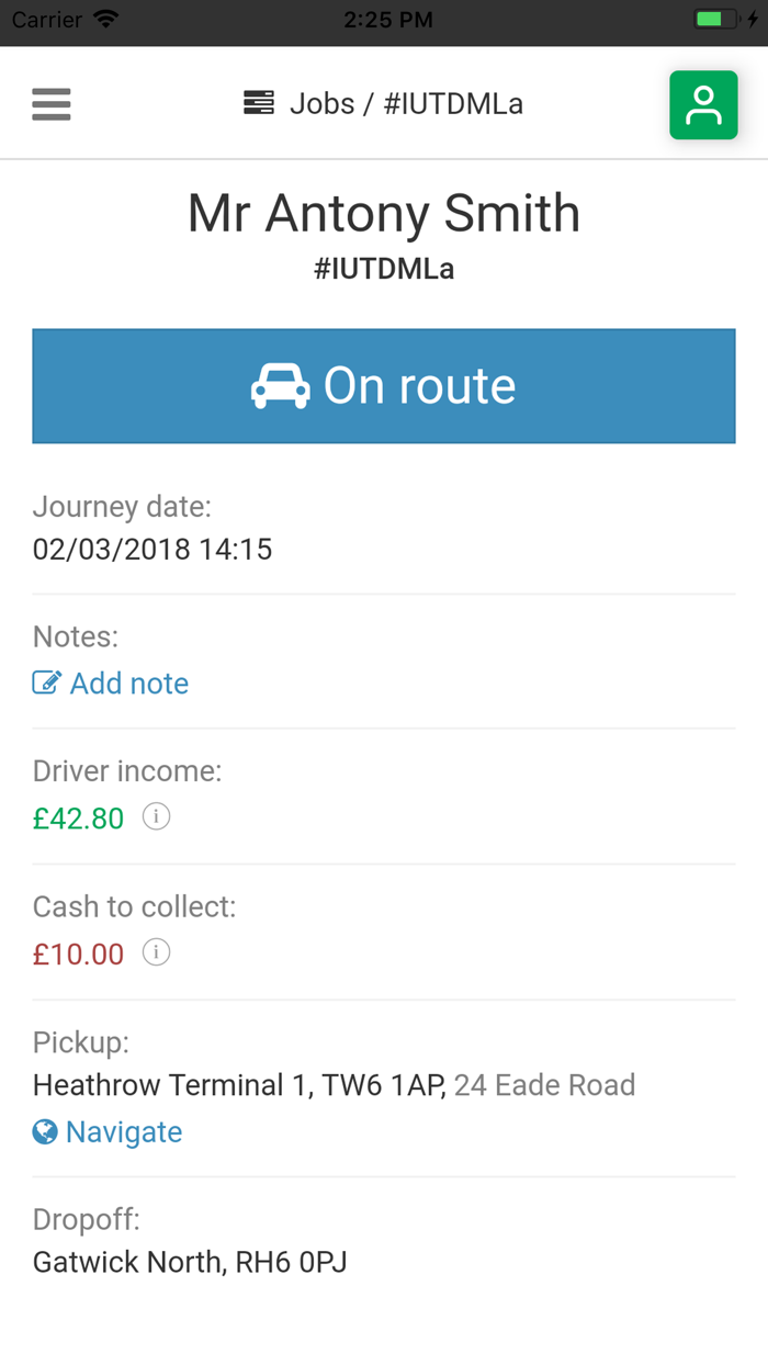 M25 Chauffeurs Driver