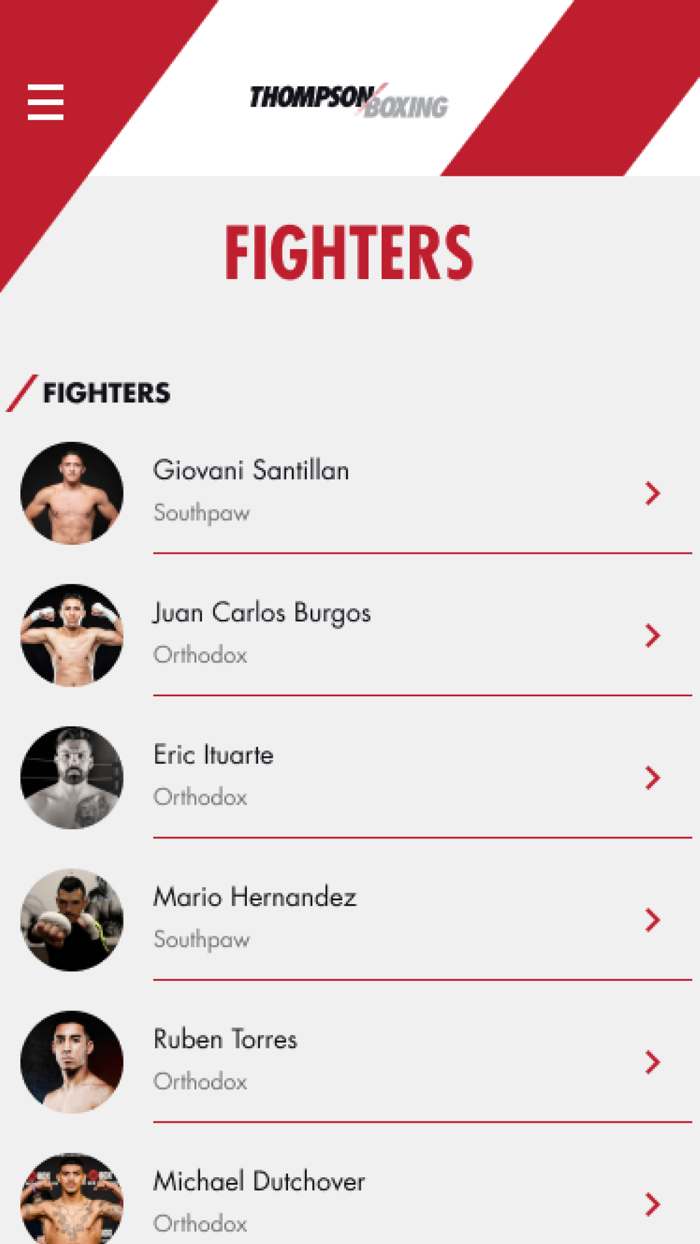 Thompson Boxing App