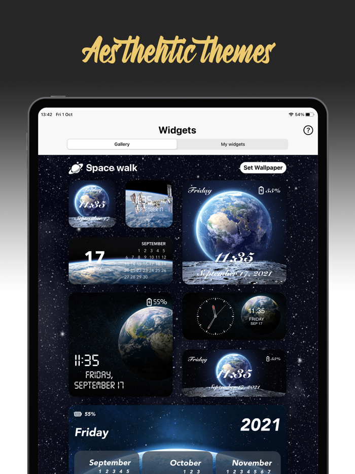 Live Widgets for iPad