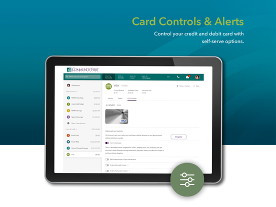 Community First CU iPad screenshot 7 - Finance app