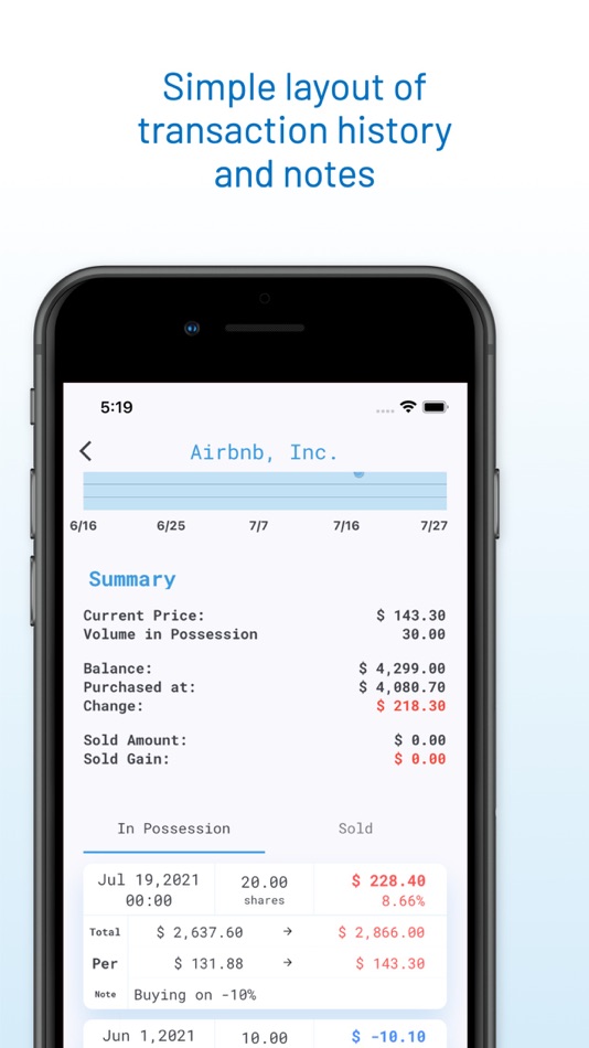 #6. Helene Stock Note (iOS) Ved: Minchul Kim