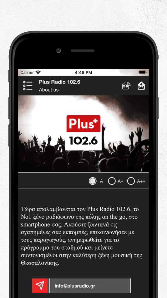 #4. Plus Radio 102.6 (iOS) 由: HATZIILIADIS, K., M., & CO E.E.