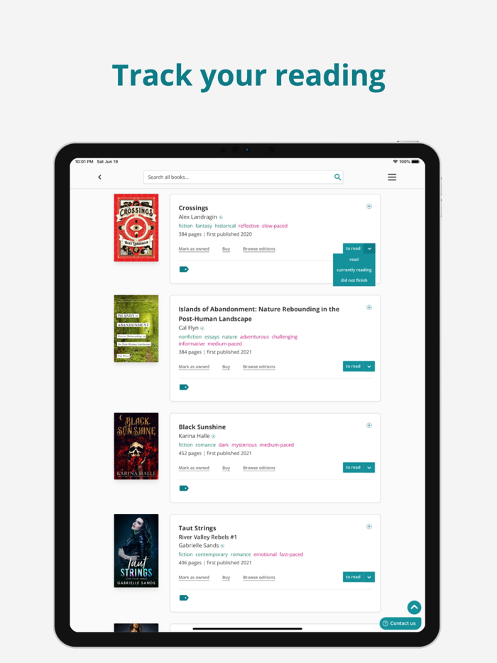 StoryGraph Reading Tracker
