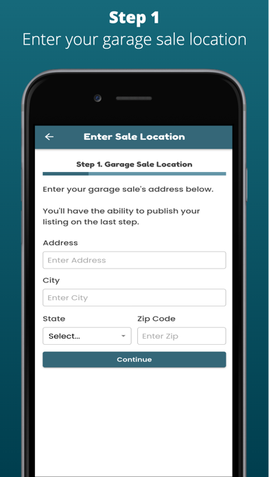 My Garage Sale App Screenshot
