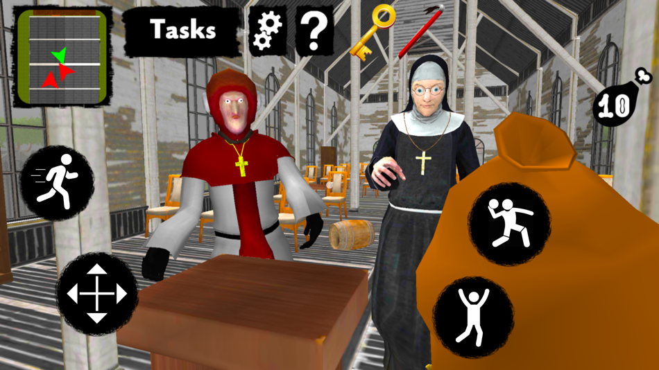 #6. Nun and Monk Neighbor Escape (iOS) By: Roman Demidov