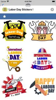 labor day stickers ! iphone screenshot 2