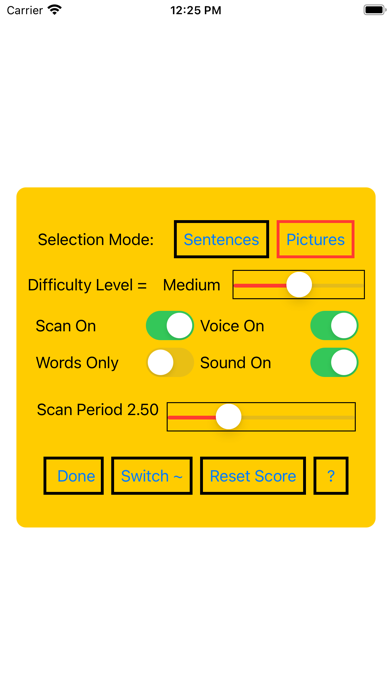Sentence Match Chores Screenshot