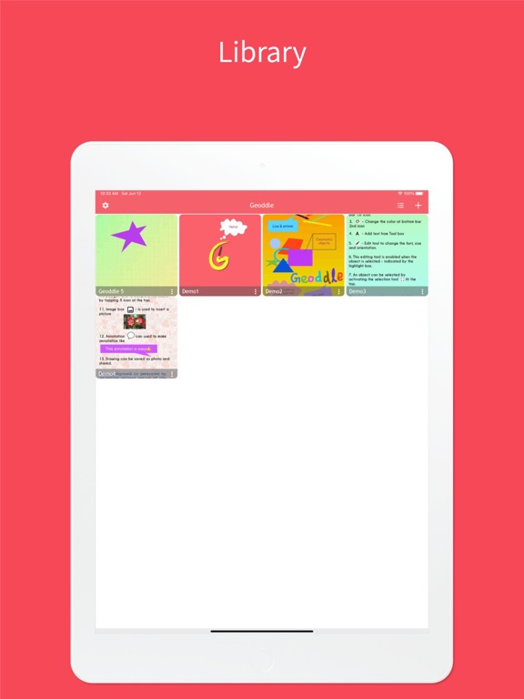 Geoddle iPad screenshot 1 - Graphics & Design app