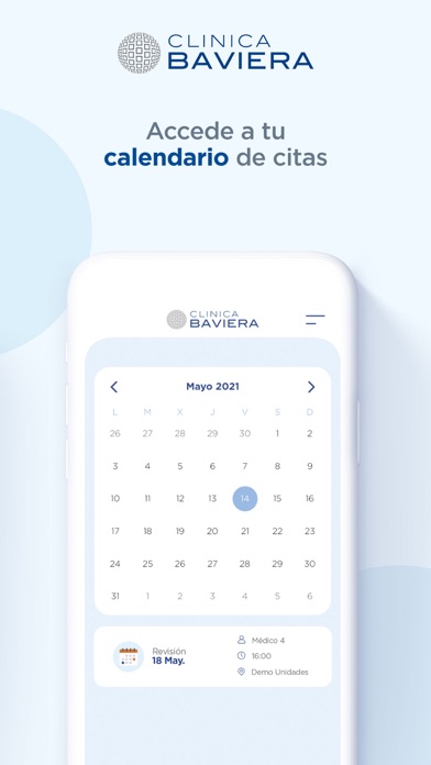 Área paciente Clinica Baviera Screenshot