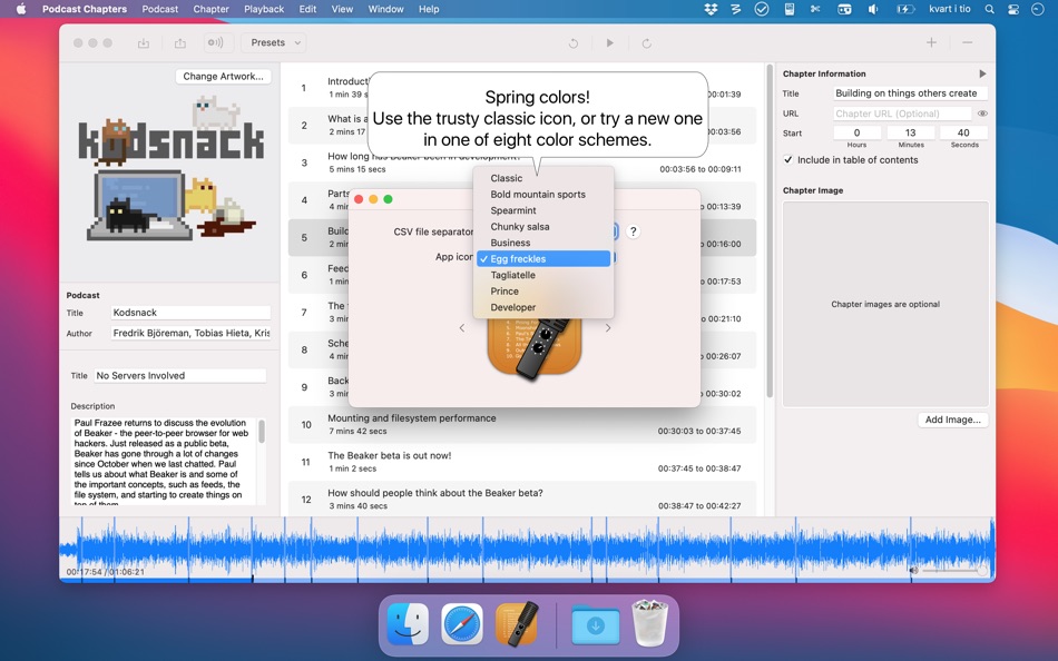 #4. Podcast Chapters (macOS) 由: Fredrik Björeman