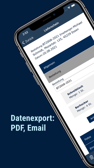 Lieferscheinblock Screenshot