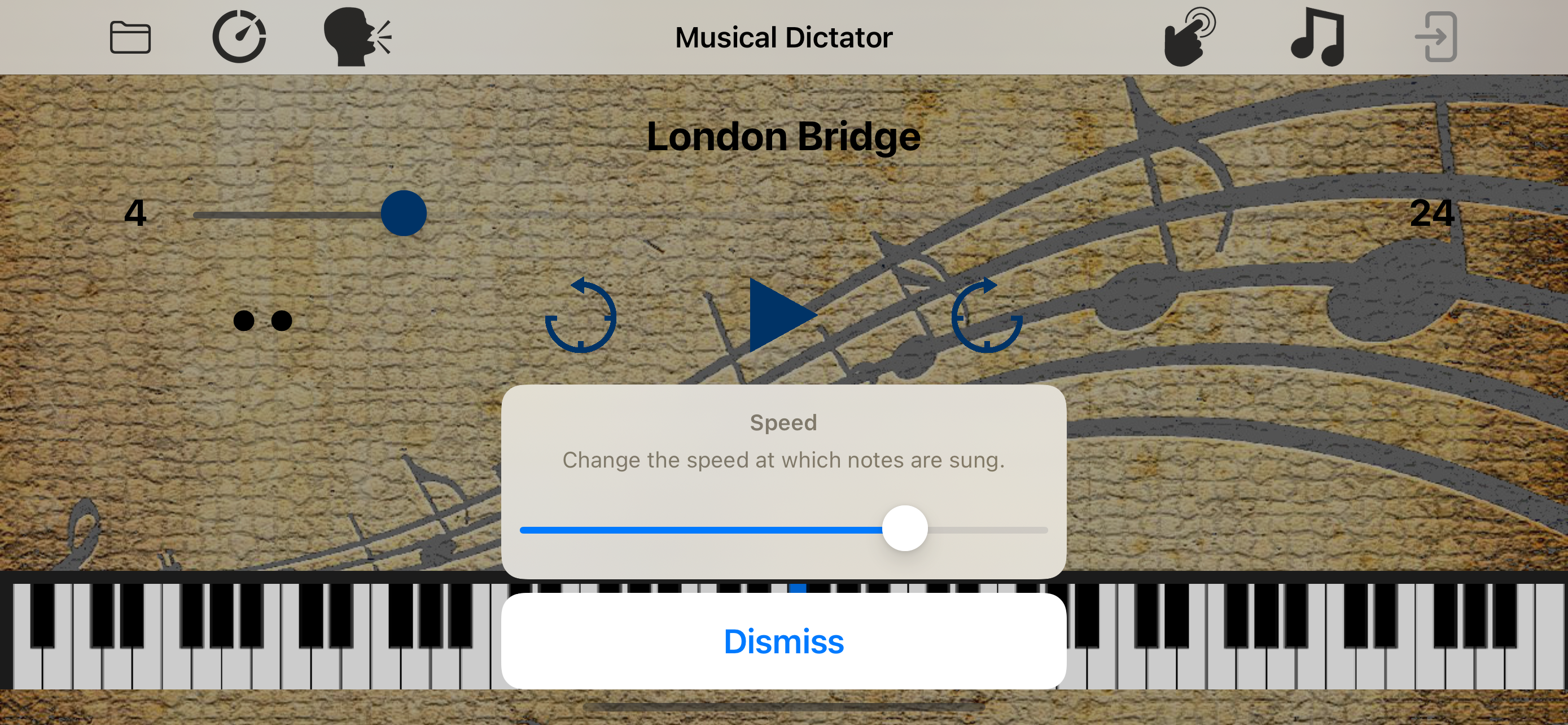 Musical Dictator - Sung Notes