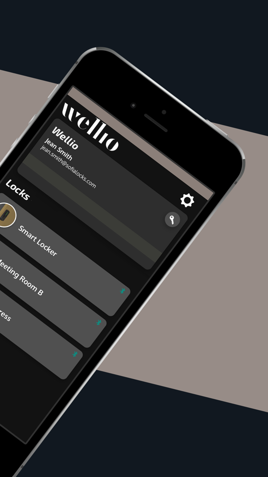 #2. Wellio - Access Control (iOS) Podle: Sofia SRL