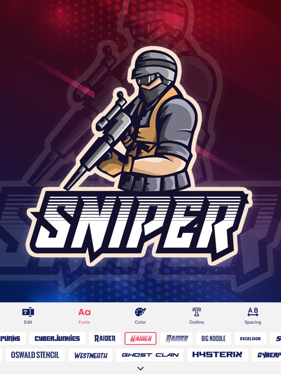 eSport Logo Maker - Make Logos iPad screenshot 5 - Graphics & Design app