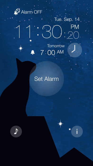 Screenshot #1 pour Cat Alarm Clock :3