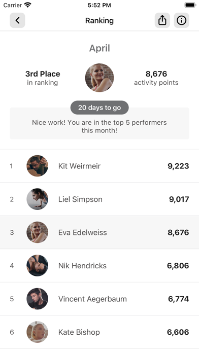 EUROFITNESS. Screenshot