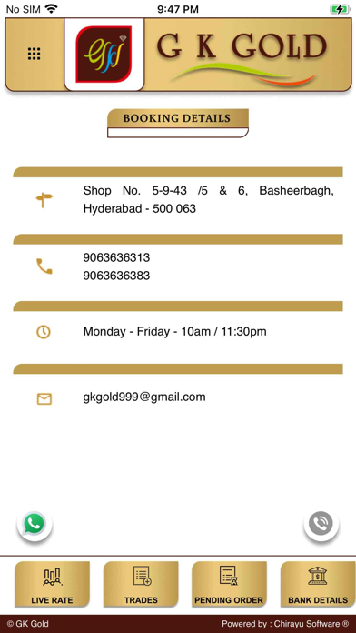 G K GOLD Screenshot