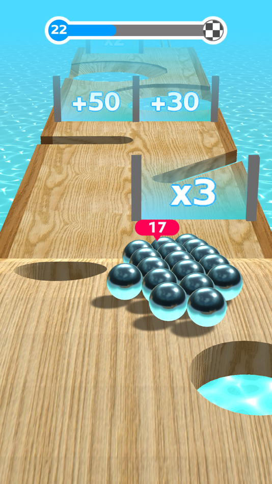 #3. Ball Run 100X (iOS) 由: T Accelerator Inc.