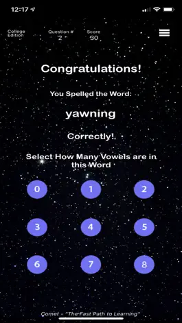Game screenshot College - Comet Spelling hack