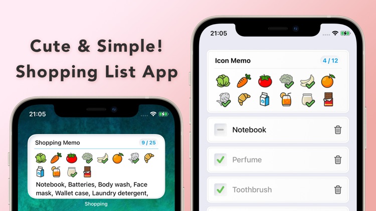 Shopping List - Widget Plus
