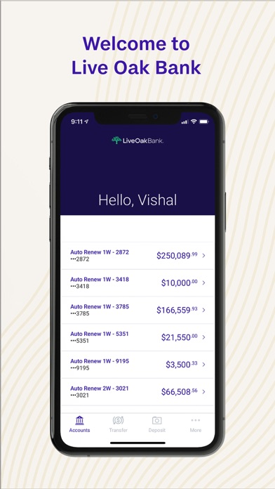 Live Oak Bank Screenshot