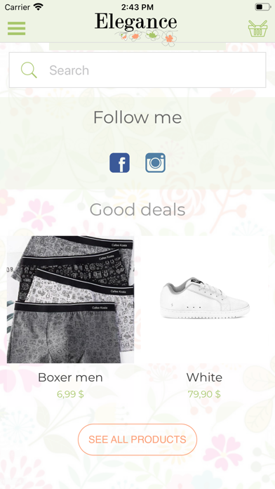 Elegance shop Screenshot 1 - AppWisp.com Elegance shop Screenshot 1 - AppWisp.com