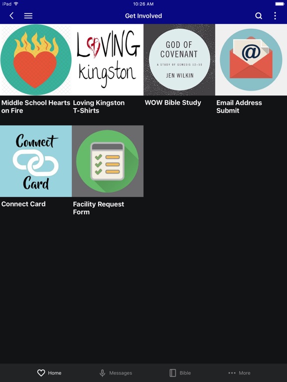 First Baptist Church Kingston iPad screenshot 2 - Lifestyle app