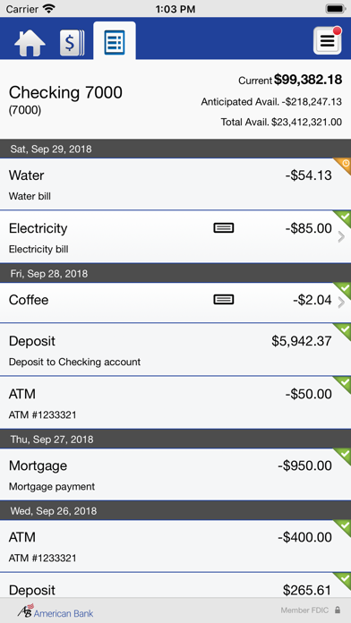 American Bank Baxter Business Screenshot