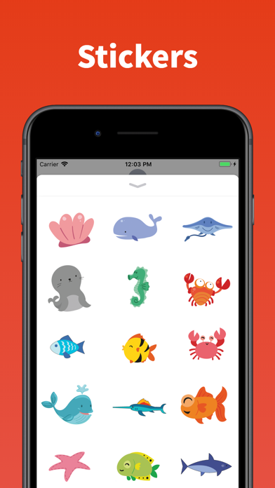 Screenshot #1 pour Animals & Fish stickers emoji