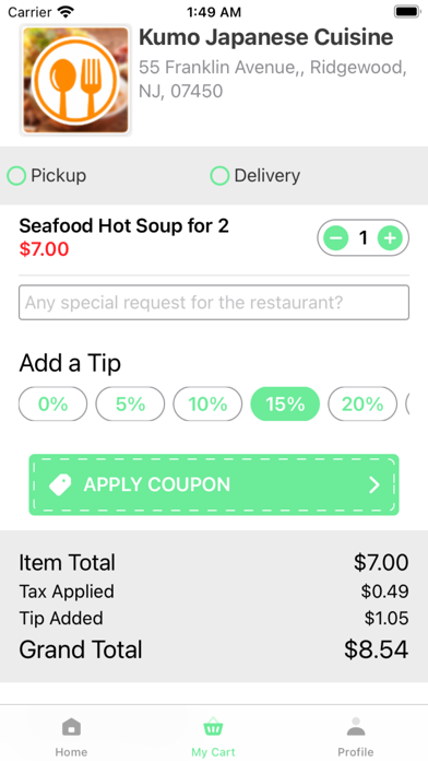 Kumo - Japanese Cuisine Screenshot
