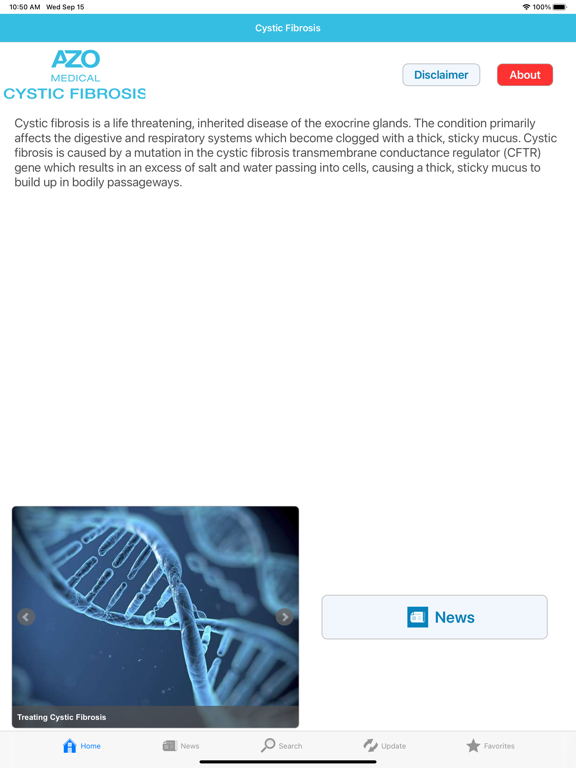 Screenshot #4 pour Cystic Fibrosis by AZoMedical