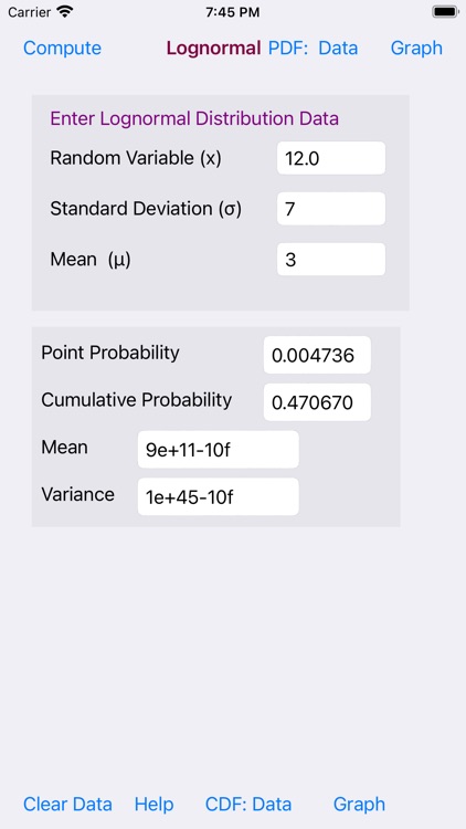 Lognormal Distribution screenshot-9