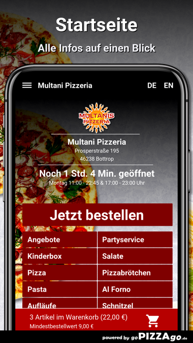 Multani Pizzeria Bottrop Screenshot