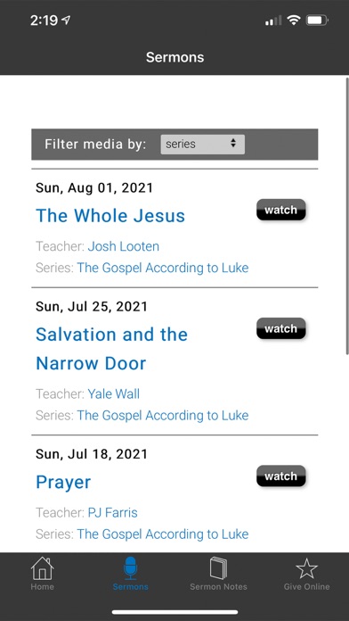 Living Faith Church Screenshot