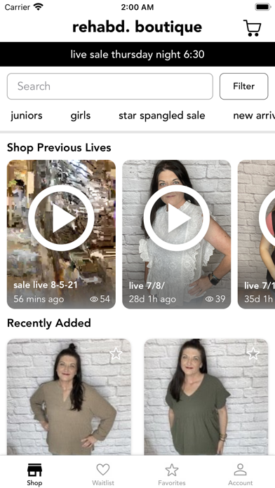 rehabd. boutique Screenshot