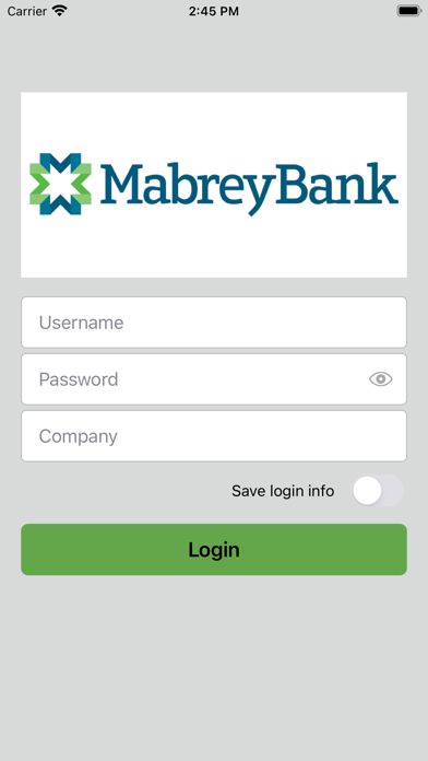 Mabrey Bank Business mRDC Screenshot