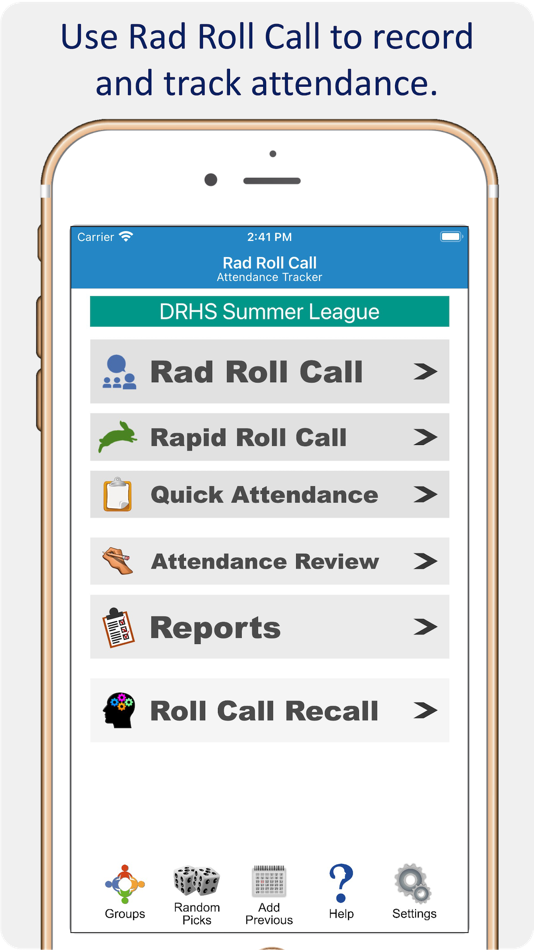 #1. Rad Roll Call (iOS) 由: Neil Daly