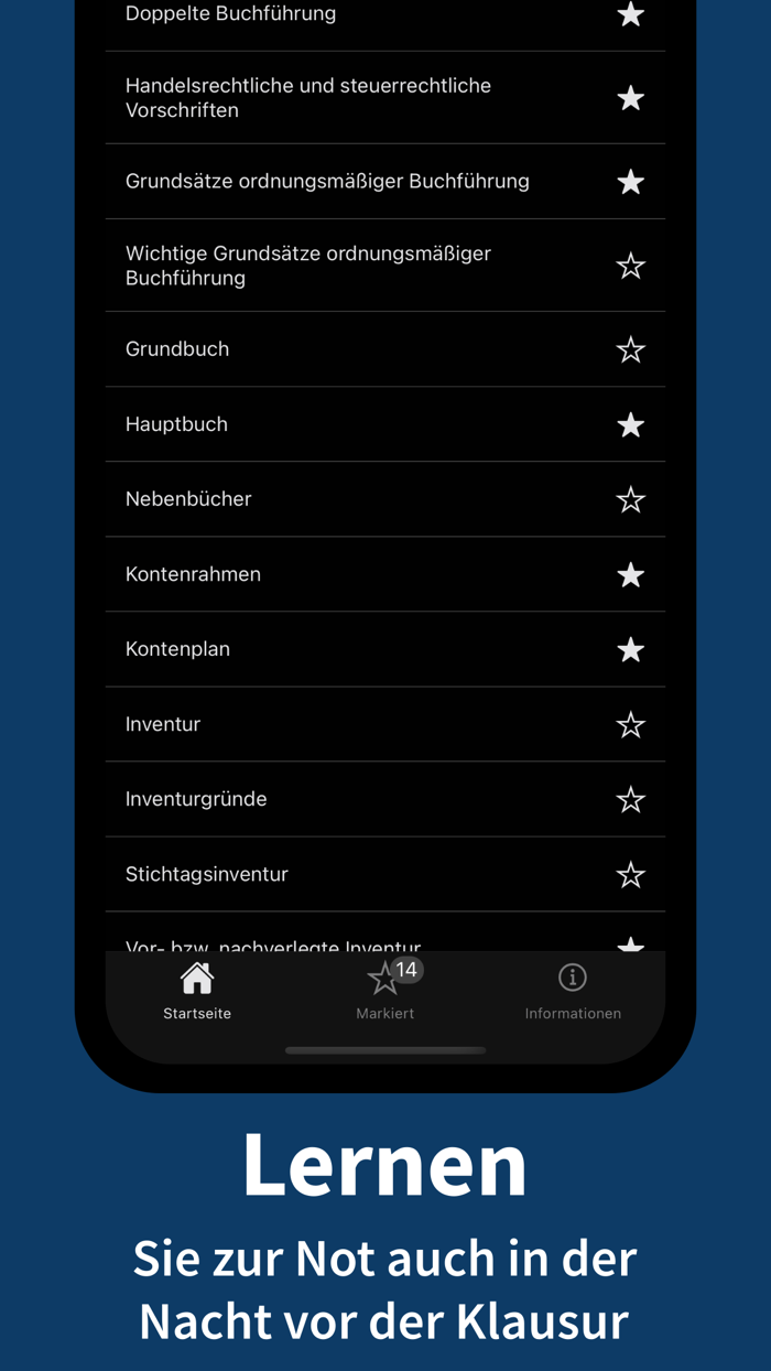 Buchhaltung - Stichworte