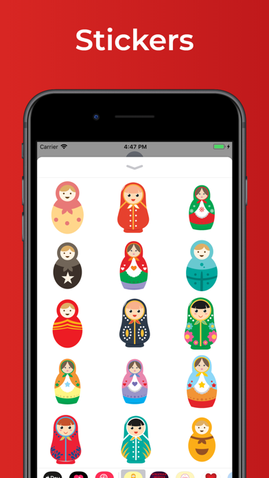 Screenshot #1 pour Russian dolls stickers emoji