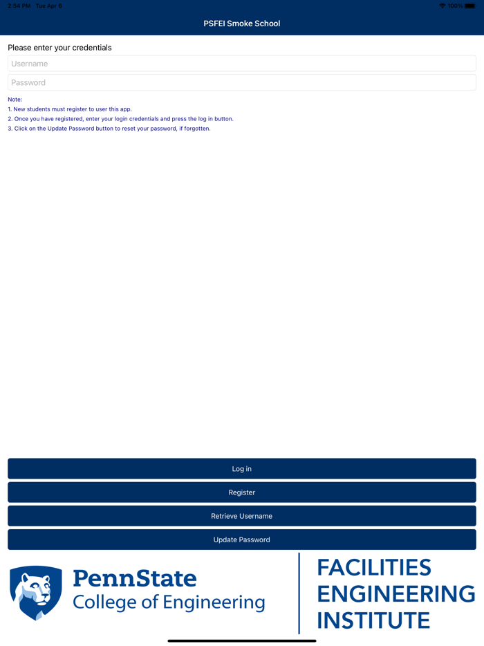 PSFEI Smoke School Test